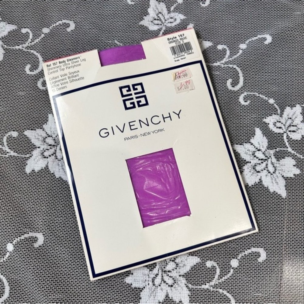 Vintage Givenchy Shimmery Ultra Sheer Leg Control Top Pantyhose